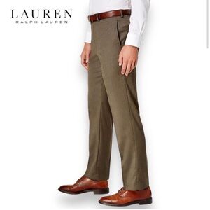 Lauren Ralph Lauren Norton Dress Pants Mens 33x30 Taupe UltraFlex Classic Fit